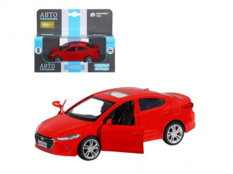 Машина ''АВТОПАНОРАМА'' HYUNDAI ELANTRA, красный, 1/40, инерция, в/к 17,5*12,5*6,5 см