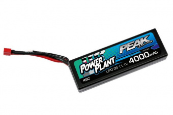 Power Plant Lipo 4000 11.1V 45C (Black case, Deans Plug) 12AWG