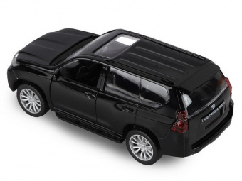 Машина ''АВТОПАНОРАМА'' Land Cruiser Prado, черный, 1/42, инерция, в/к 17,5*12,5*6,5 см