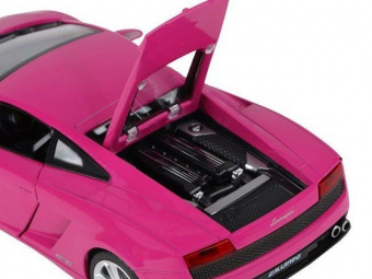 Машина ''АВТОПАНОРАМА'' Lamborghini Gallardo, розовый, 1/24, свет, звук, в/к 24,5*12,5*10,5 см