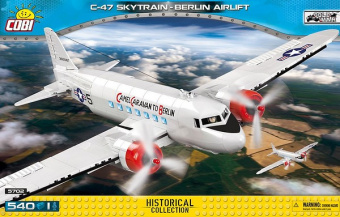 Конструктор Военно транспортный самолет Douglas C-47 Skytrain Berlin Airlift. COBI-5702