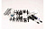 Ultra Shocks (black) (long) (complete w/ spring pre-load spacers & springs) (front) (2)
