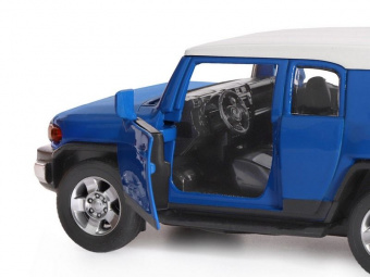 Машина ''АВТОПАНОРАМА'' Toyota FJ Cruiser, синий, 1/32, свет, звук, инерция, в/к 17,5*13,5*9 см