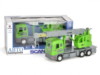 Машина ''АВТОПАНОРАМА'' SCANIA (кран) 1/40 инерц., в/к 28*14*12
