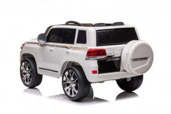 Детский электромобиль Toyota Land Cruiser (12V, пульт управления) Белый
