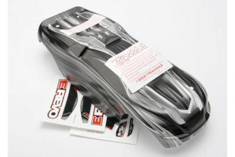 Body, 1/16 E-Revo, ProGraphix (replacement for painted body. Graphics are painted- requires paint an
