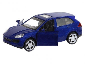 Машина ''АВТОПАНОРАМА'' Porsche Cayenne S, синий перламутр, 1/43, инерция, в/к 17,5*12,5*6,5 см