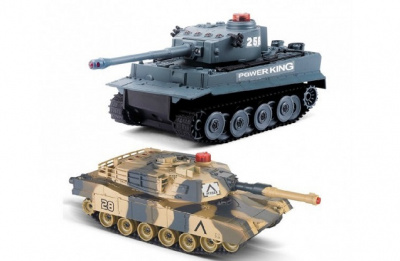 Радиоуправляемый танковый бой Tiger vs Leopard 1:32 2.4GHz