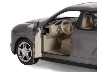 Машина ''АВТОПАНОРАМА'' Porsche Cayenne S, серый, 1/24, свет, звук, в/к 24,5*12,5*10,5 см