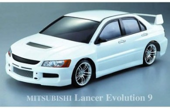 Кузов Mitsubishi Lancer Evolution 9 с отражателями и спойлером