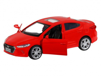 Машина ''АВТОПАНОРАМА'' HYUNDAI ELANTRA, красный, 1/40, инерция, в/к 17,5*12,5*6,5 см