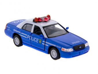 Машина Kinsmart ''Ford Crown Victoria'' (police) инерция (1/12шт) 1:42 б/к