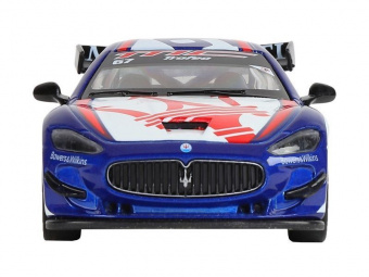 Машина ''АВТОПАНОРАМА'' Maserati Gran Turismo MC GT4, синий, 1/32, свет, звук, в/к 17,5*13,5*9 см