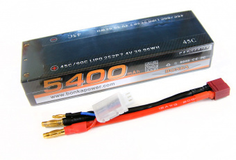Аккумулятор LiPo Bonka 7.4V 5400мАч 45C (XT90)