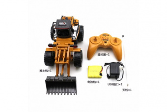 Радиоуправляемый бульдозер HUI NA TOYS масштаб 1:18 27Mhz