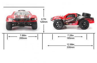 Радиоуправляемый шорт-корс трак 1:16 Remo Hobby ROCKET Brushed 4WD 2.4Ghz RTR