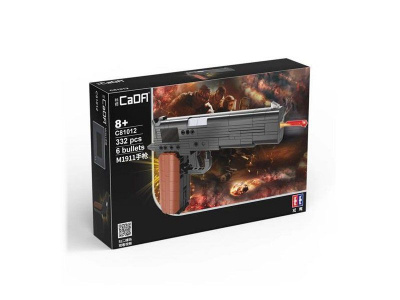 Конструктор CaDA пистолет Colt M1911 (332 детали)