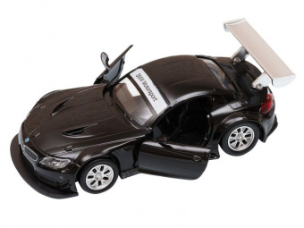 Машина АВТОПАНОРАМА BMW Z4 GT3, 1/38, черный, инерция, откр. двери, в/к 17,5*12,5*6,5 см