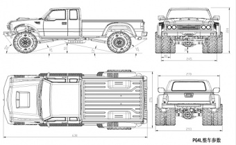 Cross RC PG4L ''Pickup'' 4WD 1/10 KIT