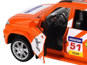 Машина ''АВТОПАНОРАМА'' УАЗ PATRIOT RALLY, 1/26, свет, звук, инерция, в/к 24,5*12,5*10,5 см