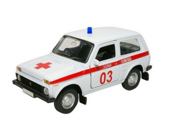 Машина Autotime ''LADA 4x4'' скорая помощь 1:36