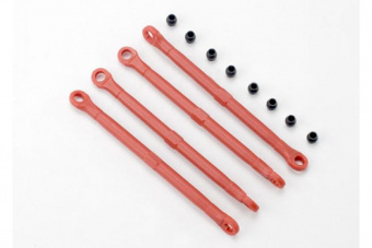 Toe link, front & rear (molded composite) (red) (4)/ hollow balls (8)