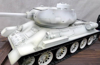 Радиоуправляемый танк Taigen 1:16 T34-85 (зимний) 2.4 Ghz (пневмо)