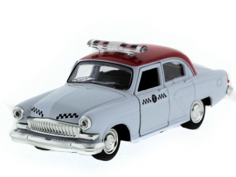 Машина ''АВТОПАНОРАМА'' инерц.ГАЗ-21 (такси) 1/43, в/к 14*7*5,5 см