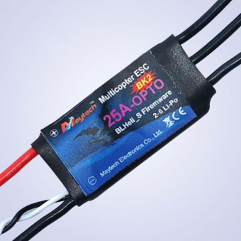 Регулятор оборотов Maytech Blackfire 25A-OPTO BLHeli_S