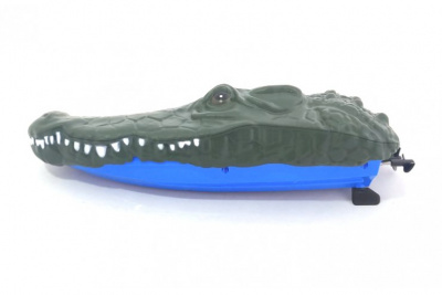 Радиоуправляемый катер крокодил 2 в 1 Синий