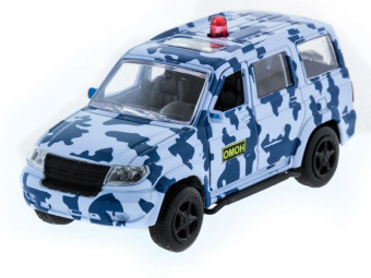 Машина ''АВТОПАНОРАМА'' инерц. УАЗ Патриот (омон) 1/50, в/к 12*7*5,5 см