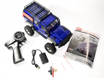 Радиоуправляемый краулер Remo Hobby OFF-ROAD (синий) 4WD 2.4G 1/18 RTR