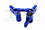 Передний рулевой механизм GPM Racing Aluminium 7075-T6 (78086-4), синий для Traxxas XRT
