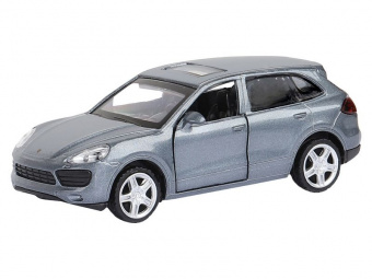 Машина ''АВТОПАНОРАМА'' Porsche Cayenne S, серый перламутр, 1/43, инерция, в/к 17,5*12,5*6,5 см
