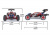 Радиоуправляемая багги Remo Hobby Scorpion Brushless (синяя) 4WD 2.4G 1/8 RTR
