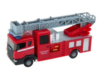 Машина Autotime ''SCANIA'' пожарная с лестницей 1:48