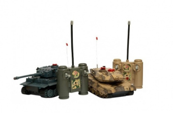 Радиоуправляемый танковый бой Tiger vs Leopard 1:32 2.4GHz