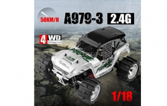 Радиоуправляемый монстр WLToys Fierce Zealot 4WD RTR 1:18 2.4G