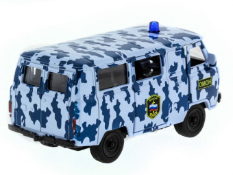 Машина ''АВТОПАНОРАМА'' инерц. УАЗ-452 (ОМОН) 1/50, в/к 12*7*5,5 см
