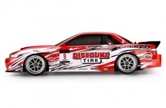Радиоуправляемый автомобиль HPI 1:10 E10 Nissan S13 Discount Tire 4WD 2.4 Ghz, электро, RTR