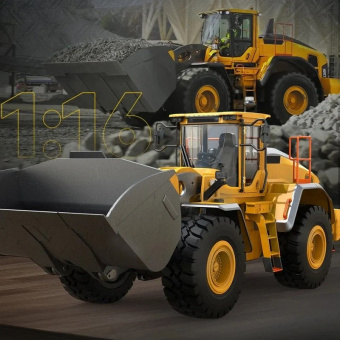 Радиоуправляемый колесный погрузчик Double Eagle Volvo L260H 1/16 2.4G RTR