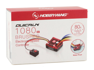 Коллекторный регулятор Hobbywing QUICRUN-WP-1080 G2-BRUSHED (80A-400A, 1/10 Crawler)
