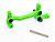 Рулевая трапеция для Remo Hobby 1/16, тюнинг, зеленая