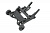 Wheelie bar, assembled (black) (fits Slash, Stampede, Rustler, Bandit series)
