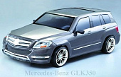 Кузов Mercedes-Benz GLK 350 не окрашенный с отражателями, масками и комплектом стайлинга 1:10