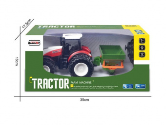 Р/У фермерский трактор Korody с поливалкой, двойные колеса 1/24 2.4G 6CH RTR
