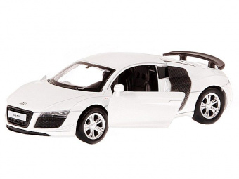 Машина ''АВТОПАНОРАМА'' Audi R8 GT, белый металлик, 1/43, инерция, в/к 17,5*12,5*6,5 см