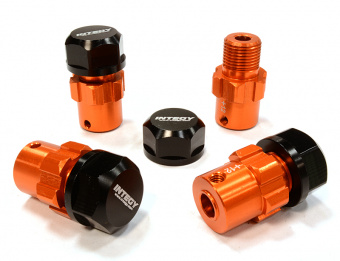 Хексы (4шт) выступ +12мм (оранж) T-Maxx, 1/10 Revo & Summit