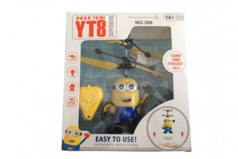 Летающий синий миньон *Дэйв* со светящимися глазами CS Toys