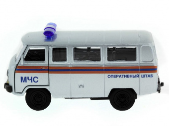 Машина ''АВТОПАНОРАМА'' инерц. УАЗ-452 (МЧС) 1/50, в/к 12*7*5,5 см
